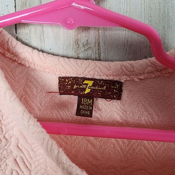 7 For All Mankind Snap Sweater Pink Size 18 mths - Picture 3 of 8